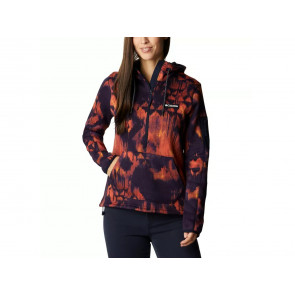 COLUMBIA GIACCA PILE CON CAPPUCCIO DONNA INVERNO 1958923 472  W SWEATER WEATHER HOODED DARK NOCTURNAL BLANKET