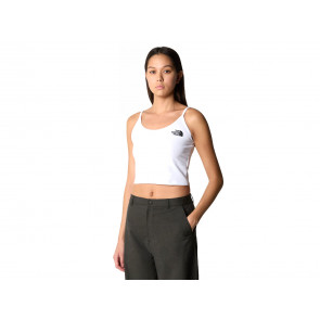 THE NORTH FACE TOP DONNA  55AQFN4  W CROP TANK TNF WHITE